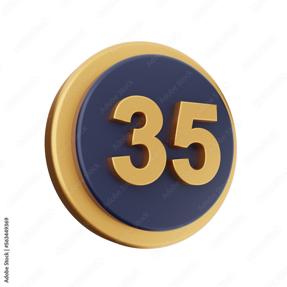 3d number icon illustration render 3d number icon illustration render