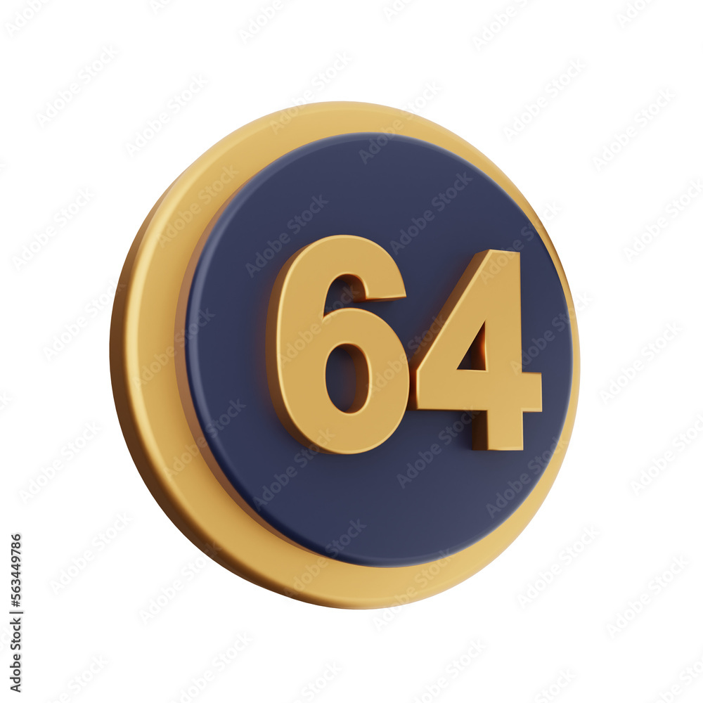 3d number icon illustration render 3d number icon illustration render