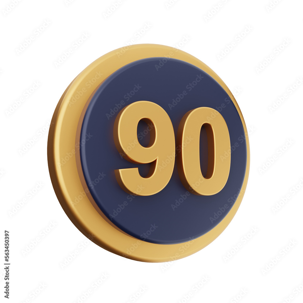 3d number icon illustration render 3d number icon illustration render