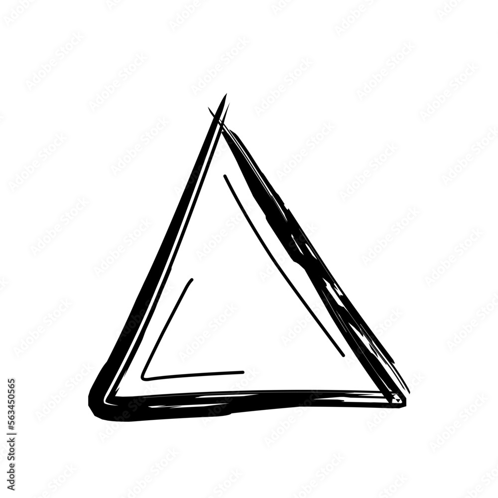 Hand drawn triangle Hand drawn triangle