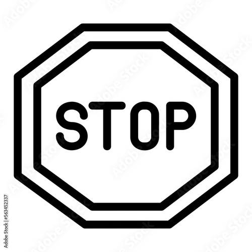 stop line icon