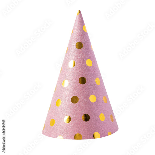Pink Party Hat cutout, Png file.