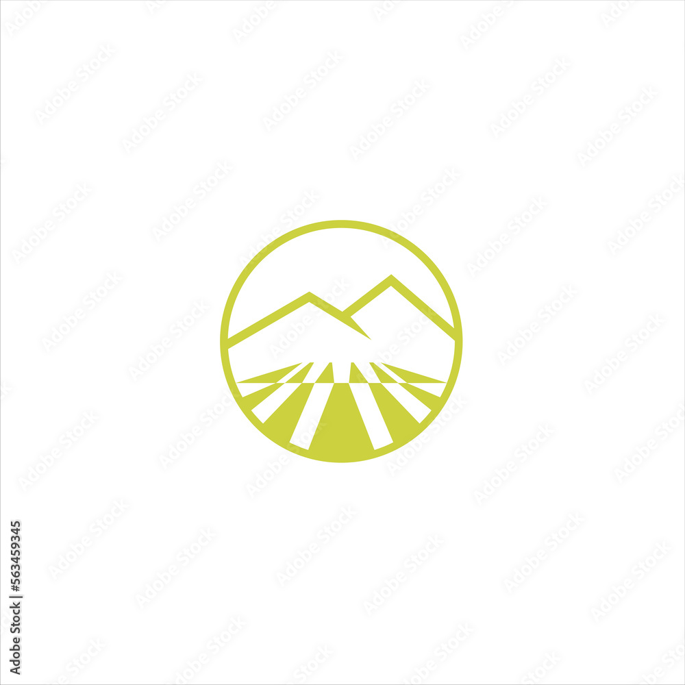 Agriculture logo design, agronomy, wheat farm, rural country farming field, natural harvest vector. Agriculture logo design, agronomy, wheat farm, rural country farming field, natural harvest vector.