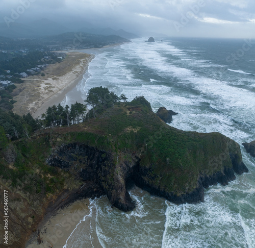 Obraz na płótnie Cannon Beach Aerial w salonie