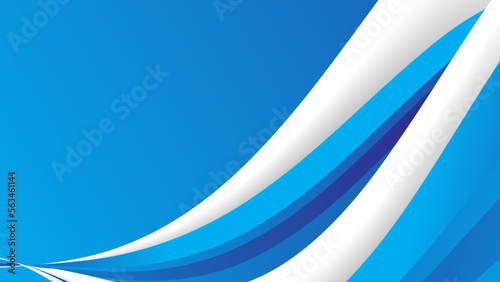 Blue abstract wave background. Modern poster with gradient 3d flow shape. Innovation background design for the cover, landing page.
