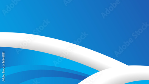 Blue abstract wave background. Modern poster with gradient 3d flow shape. Innovation background design for the cover, landing page.