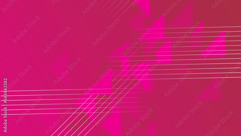 Vector illustration of abstract background with white lines and pink triangle geometric shapes. Vector illustration of abstract background with white lines and pink triangle geometric shapes.