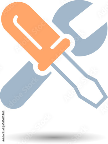 Tools icon isolated on white