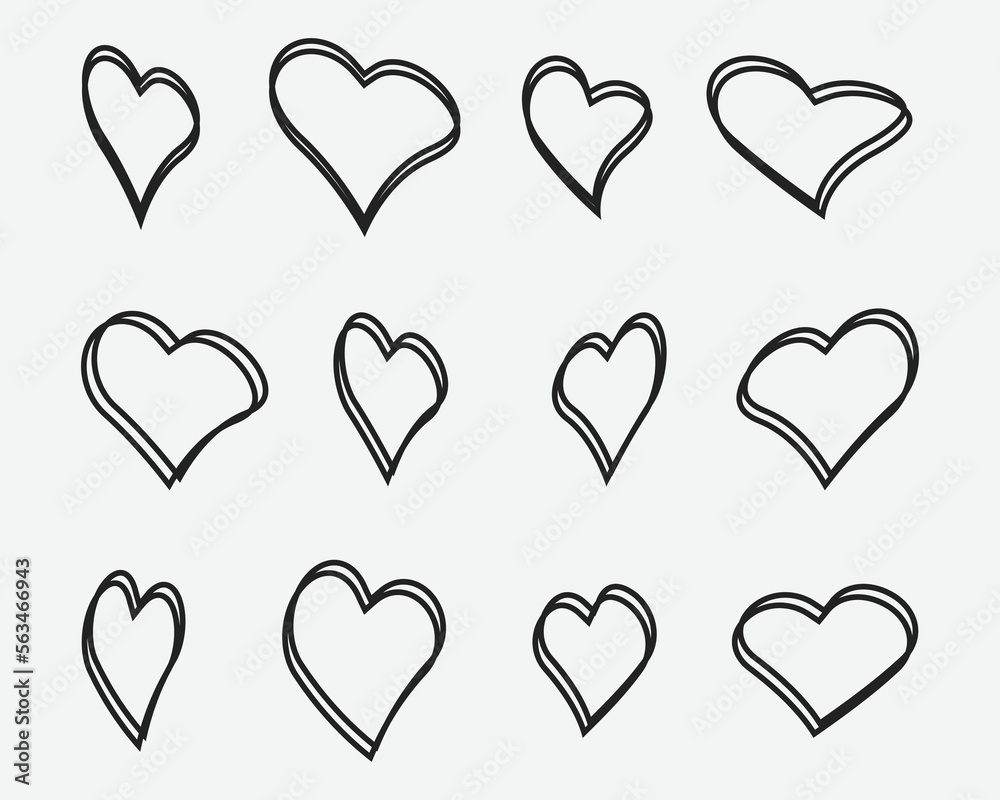 Title: Doodle love heart. Loving cute hand drawn sketched hearts, doodle valentine heart shape drawing elements for greeting cards and valentines day design vector isolated icons set. Sketchy
Title: Doodle love heart. Loving cute hand drawn sketched hearts, doodle valentine heart shape drawing elements for greeting cards and valentines day design vector isolated icons set. Sketchy