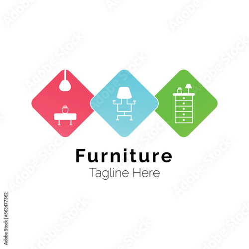 Furniture , Decoration logo Design