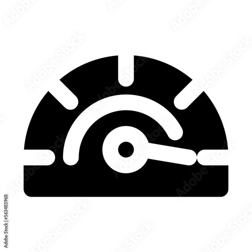 Effectivness Isolated Silhouette Solid Line Icon with effectivness, , gauge, performance Infographic Simple Vector Illustration photo