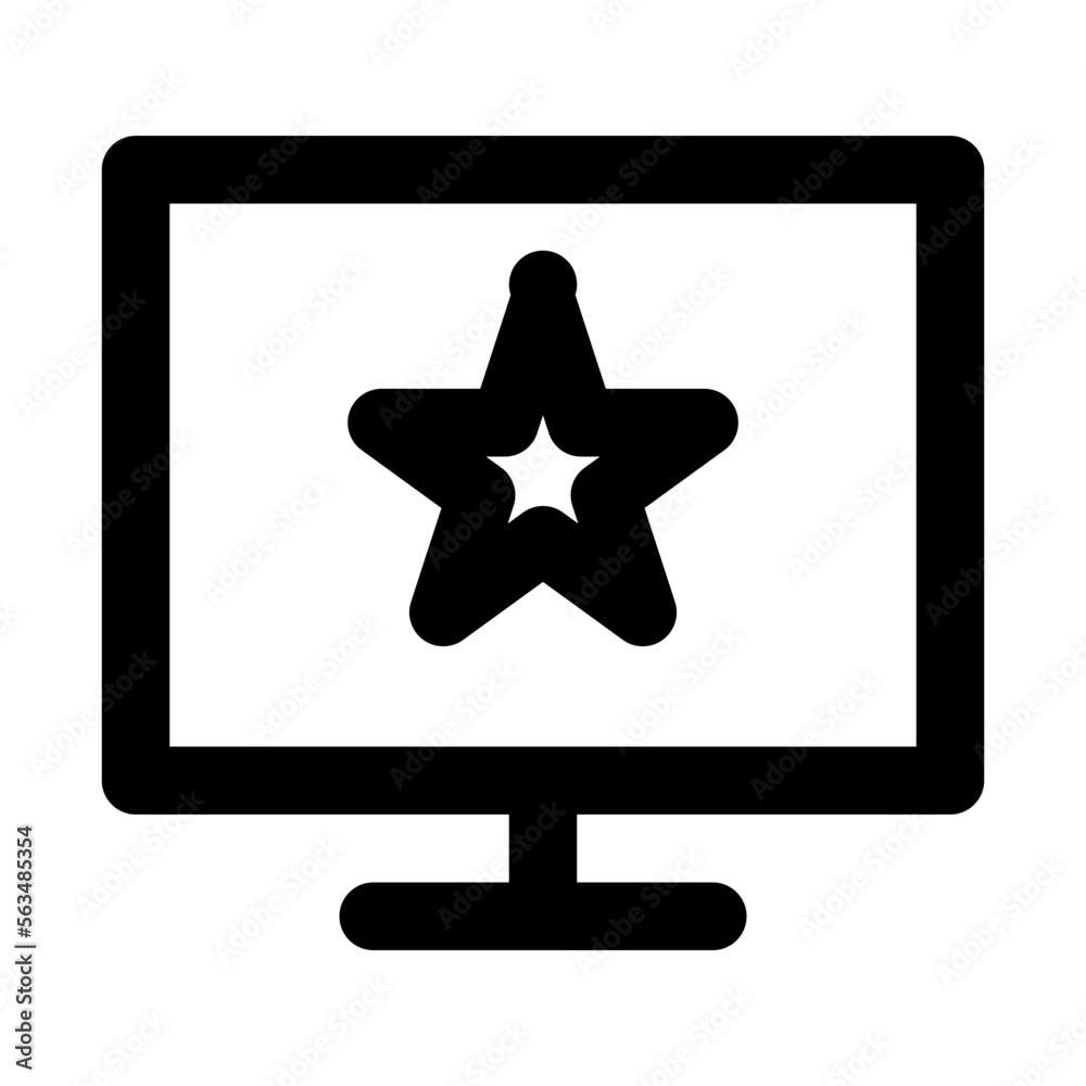 Fanpage Isolated Silhouette Solid Line Icon with fanpage, display, star Infographic Simple Vector Illustration Fanpage Isolated Silhouette Solid Line Icon with fanpage, display, star Infographic Simple Vector Illustration