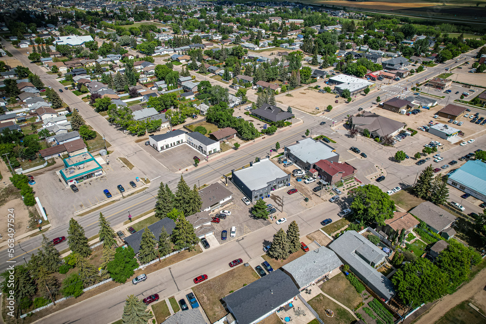 Aerial view of Warman in Central Saskatchewan, Canada Aerial view of Warman in Central Saskatchewan, Canada
