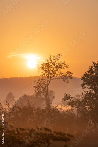 Sunrise in the Cambodian countryside © Simon