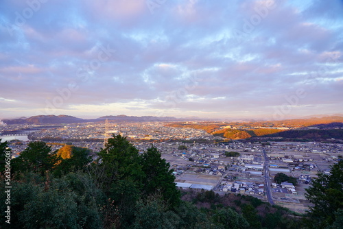 米田白山展望台から美濃加茂市街方面の眺め1
