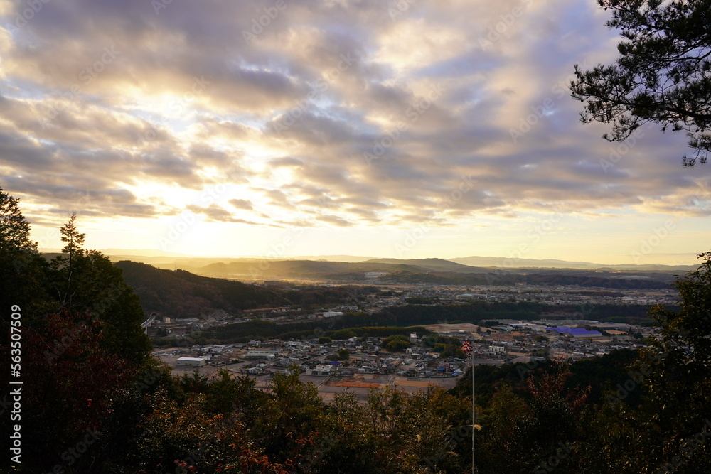 美濃加茂市 米田白山山頂からの風景1 美濃加茂市 米田白山山頂からの風景1