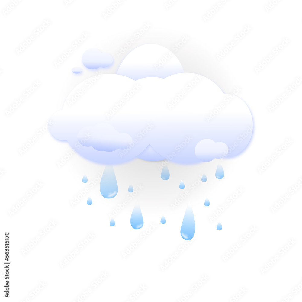 cloud and rain drops, Illustration vector graphic, good for weather ui or ux mobile, web, design template on your product cloud and rain drops, Illustration vector graphic, good for weather ui or ux mobile, web, design template on your product