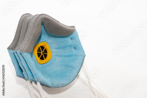PPE mask respirator on a white background
