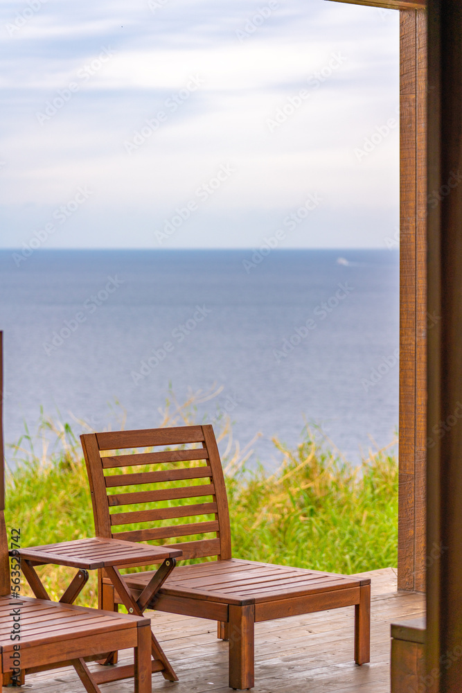 table and chairs on the terrace