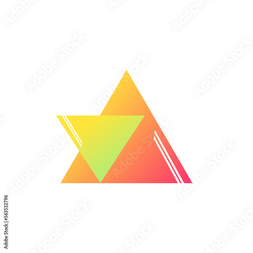 Free Download abstract triangle logo, its like frame, Illustration vector graphic, ui or ux mobile, web, design template on your product - GFXLoad