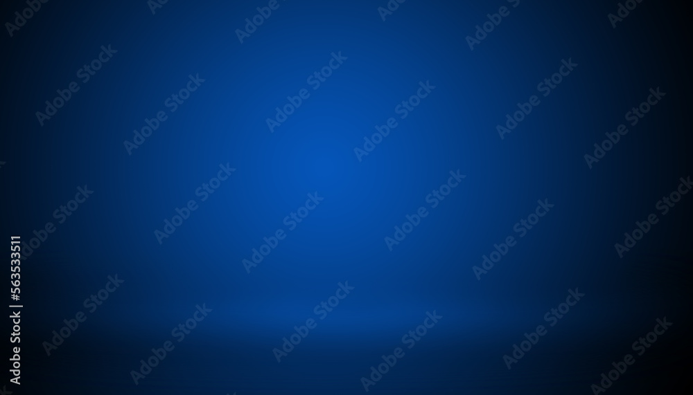 Abstract background of blue dark background with copy space for text, Abstract blue gradient. 