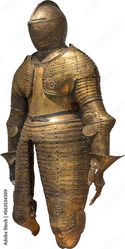 Isolated PNG cutout of a medieval knight armor on a transparent background, ideal for photobashing, matte-painting, concept art Isolated PNG cutout of a medieval knight armor on a transparent background, ideal for photobashing, matte-painting, concept art