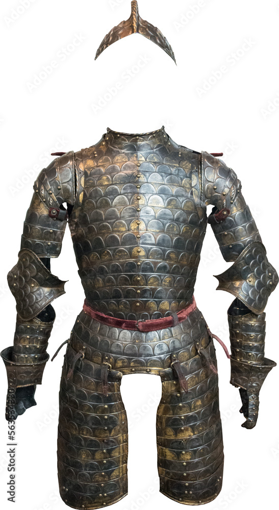 Isolated PNG cutout of a medieval knight armor on a transparent background, ideal for photobashing, matte-painting, concept art Isolated PNG cutout of a medieval knight armor on a transparent background, ideal for photobashing, matte-painting, concept art