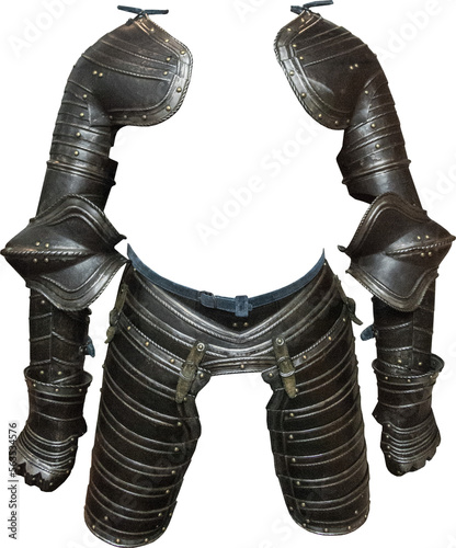 Canvastavla Isolated PNG cutout of a medieval knight armor on a transparent background, idea