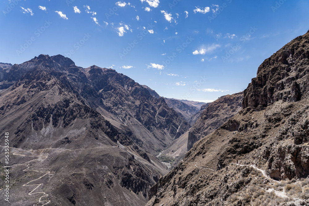 Fototapeta premium colca canyon landscape with sky