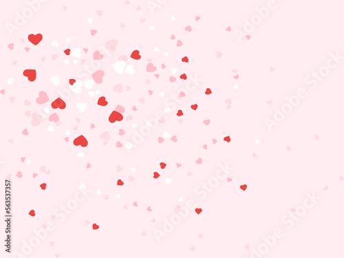 romantic background in vector. Valentine's Day. Hearts. Love