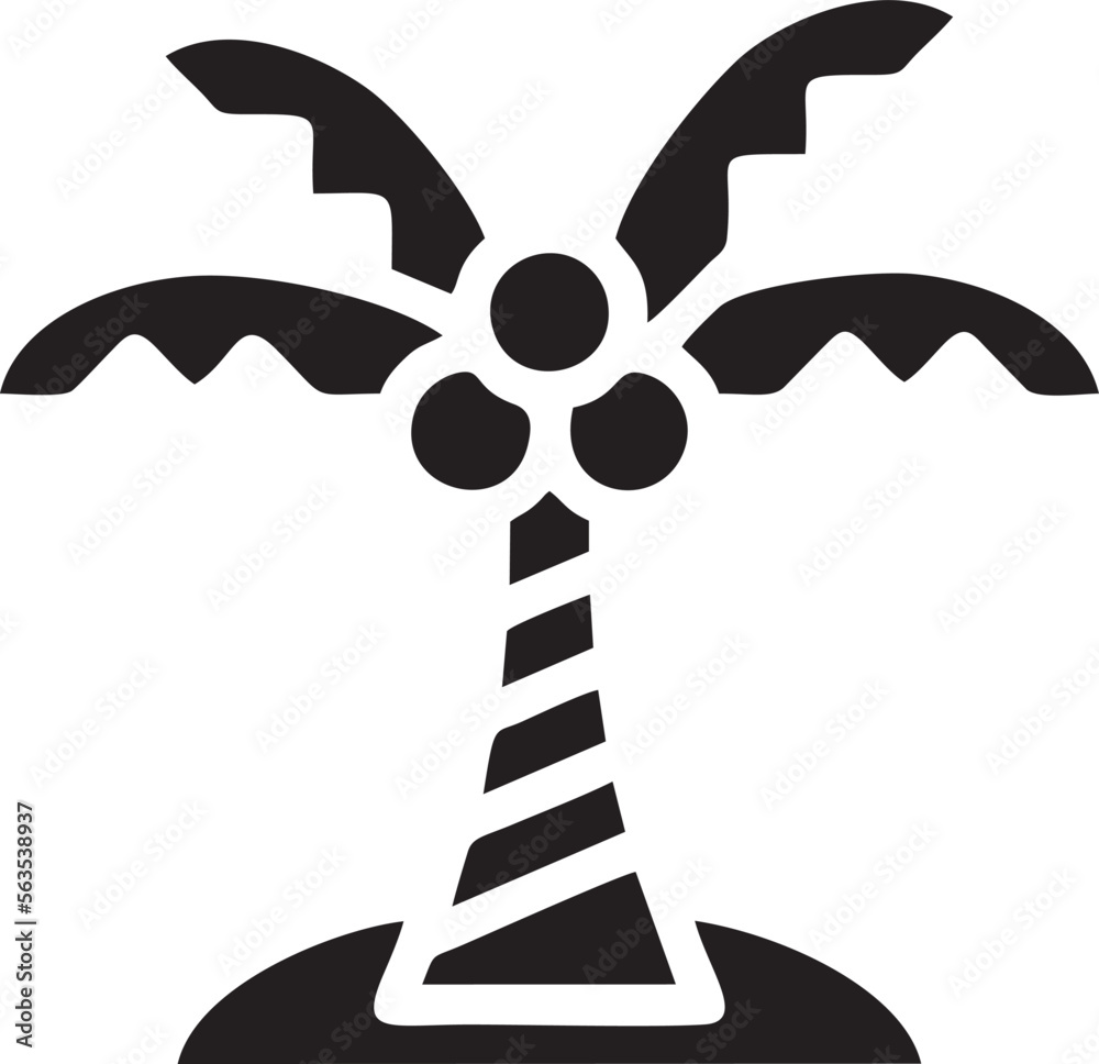 tree icon symbol image vector, illustration of the tree botany in black image tree icon symbol image vector, illustration of the tree botany in black image