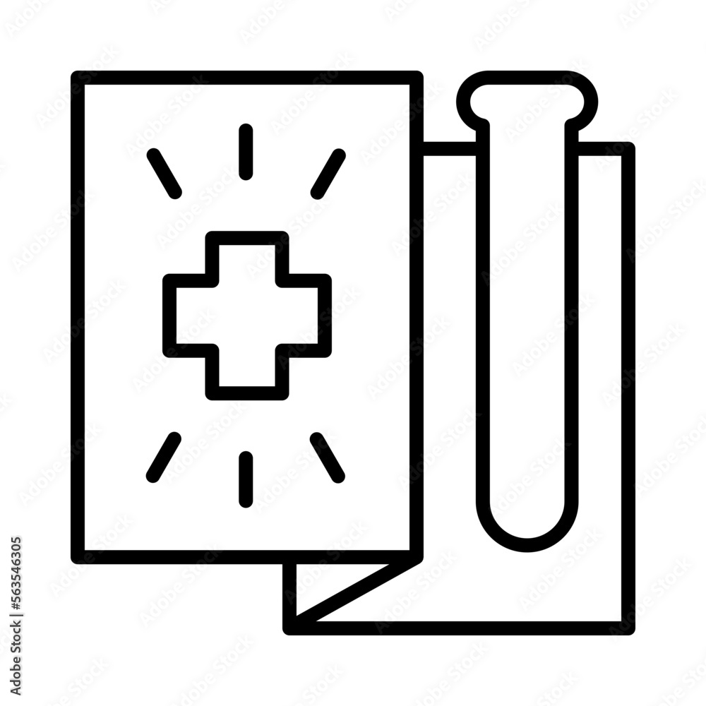 Fototapeta premium Blood-Test Isolated Silhouette Solid Line Icon with blood-test, doctor, health, healthcare, hospital, medical Infographic Simple Vector Illustration