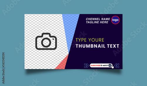 Editable youtube channel Thumbnail for videos and all social platforms usable in your all videos Editable Premium Vector, Customizable Thumbnail