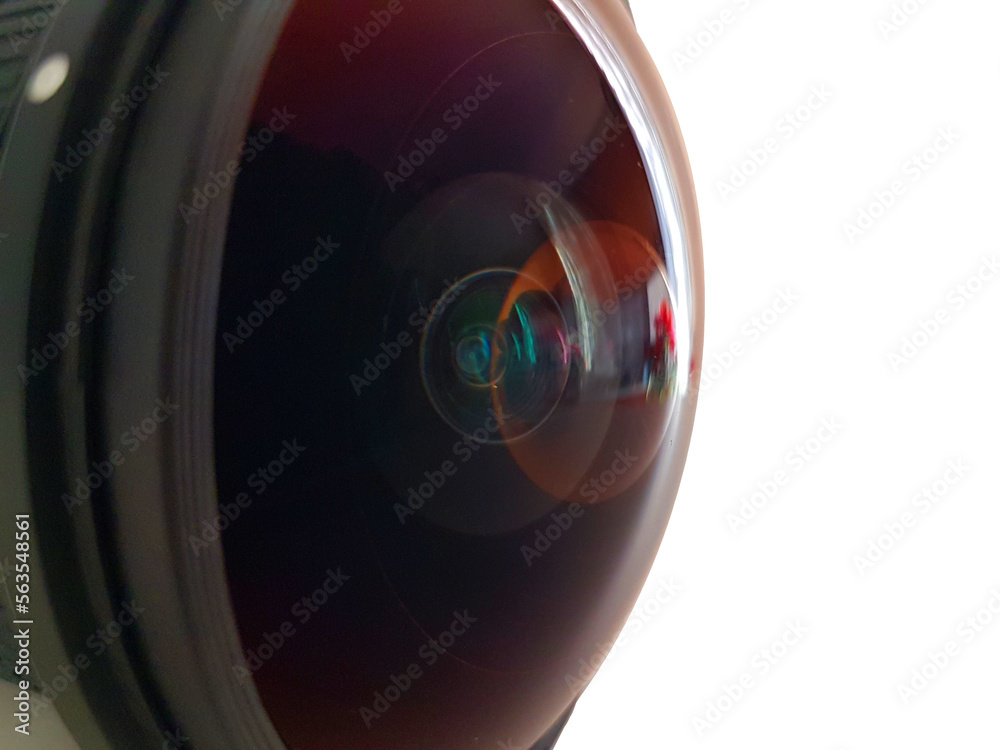 lens photography photo fish eye zoom isolated for backgroiund