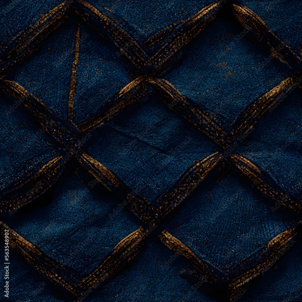 blue bandana with tan border and filagre pattern in the middle 8k HD