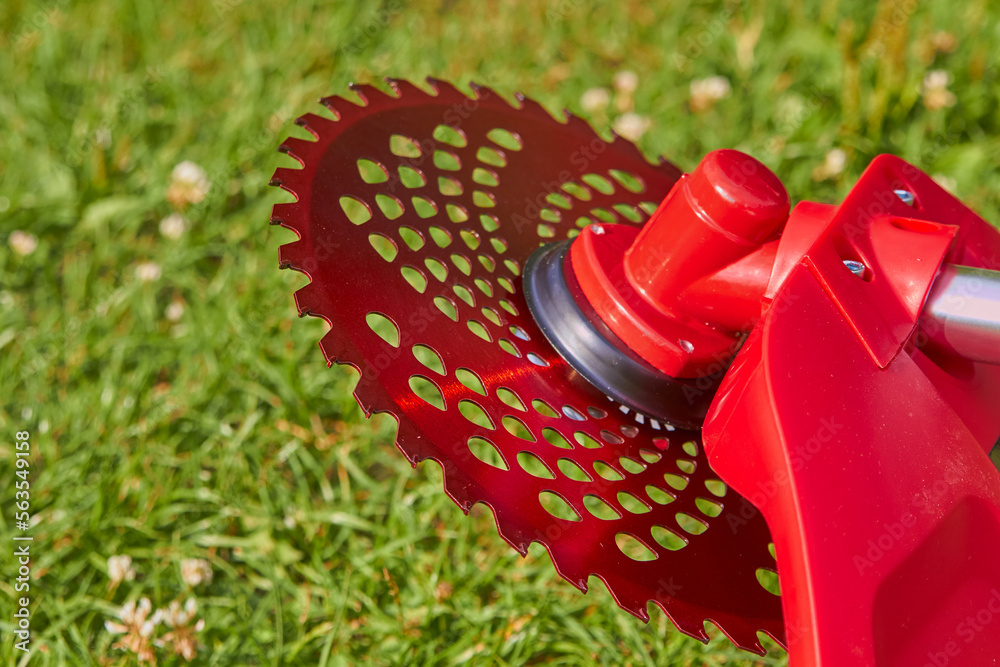 Lawn mower with a cutting disc,brush cutter with a cutting disc, a new