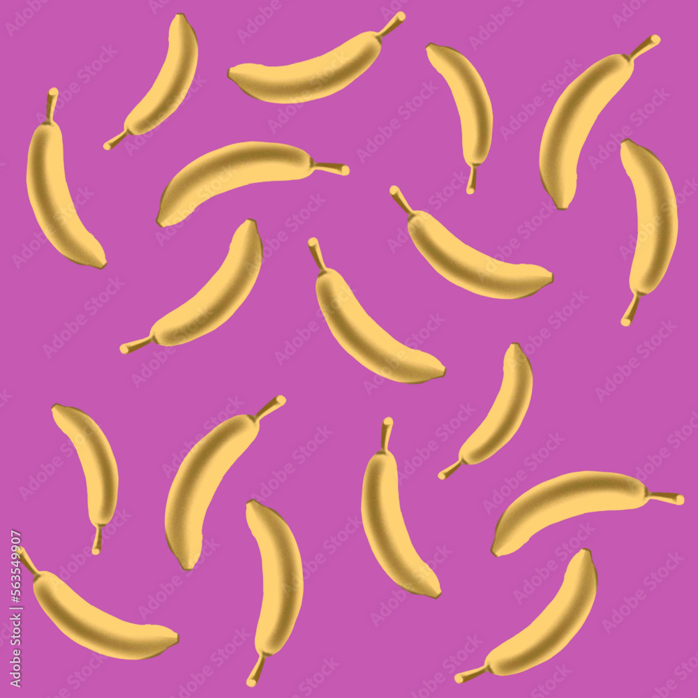 seamless pattern of bananas