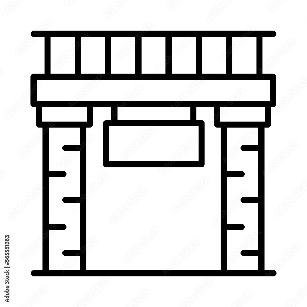 Train Isolated Silhouette Solid Line Icon with train, entry, gate, platform, train-station, transport Infographic Simple Vector Illustration