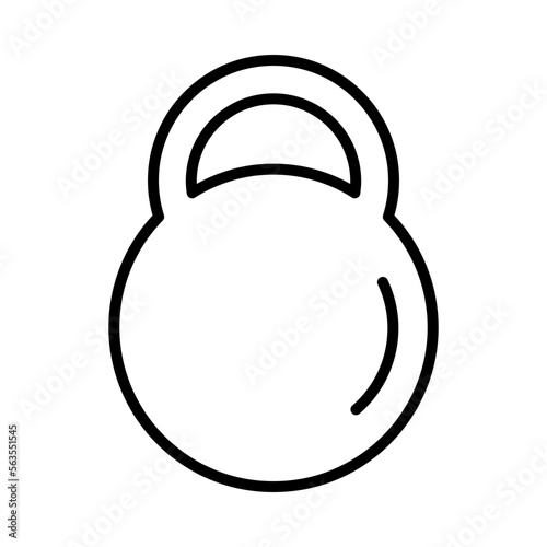 Kettle-Bells Isolated Silhouette Solid Line Icon with kettle-bells, exercise, fitness, gym, health, weights Infographic Simple Vector Illustration