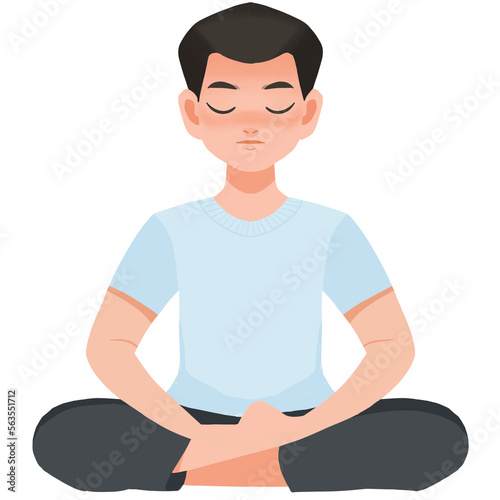 Meditation boy clipart,Meditation Clipart, Yoga Clipart, man Meditate,