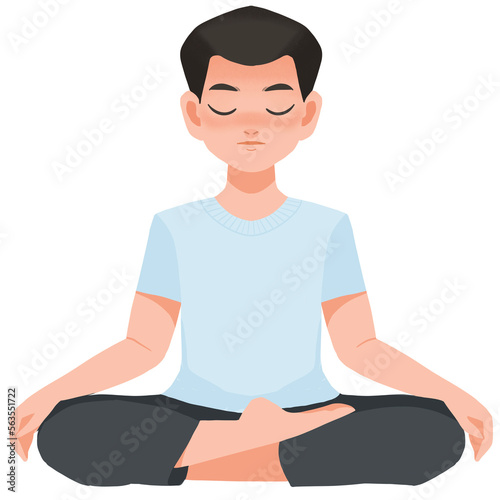 Meditation boy clipart,Meditation Clipart, Yoga Clipart, man Meditate,