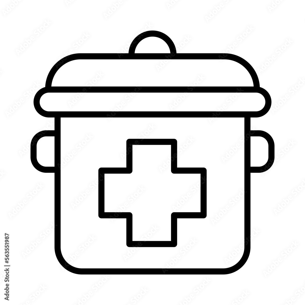 Obraz premium Stock Isolated Silhouette Solid Line Icon with stock, food, health, healthy, nutrition, vegetarian Infographic Simple Vector Illustration