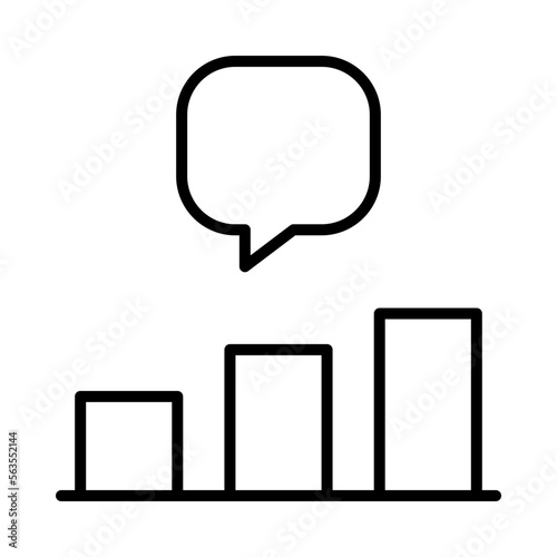 Engament Isolated Silhouette Solid Line Icon with engament, comments, influencer, message, social-media, stats Infographic Simple Vector Illustration
