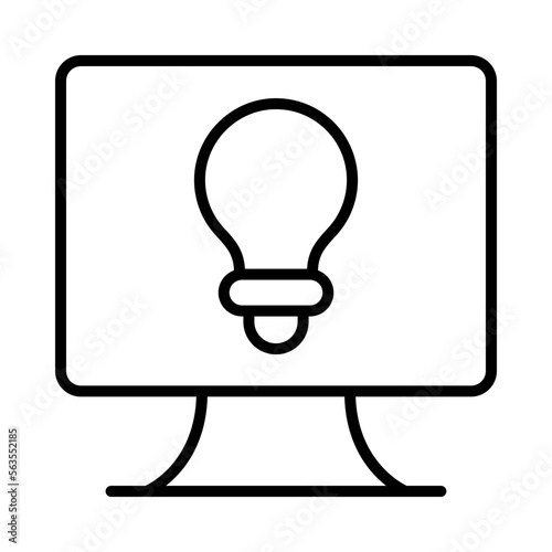 Idea Isolated Silhouette Solid Line Icon with idea, blog, concept, influencer, light-bulb, social-media Infographic Simple Vector Illustration