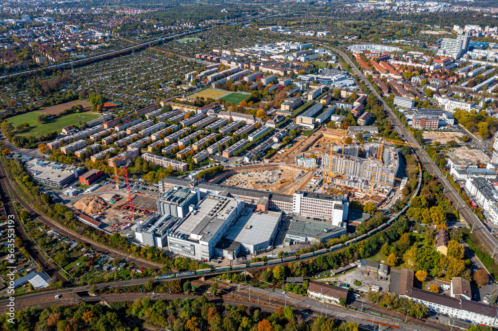 Obraz premium Frankfurt am Main aus der Luft
