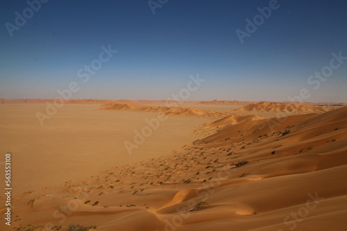 Panorama on Rub  al-Khali  the Empty Quarter  Oman 