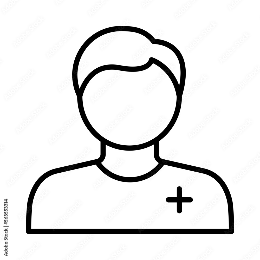 Nurse Isolated Silhouette Solid Line Icon with nurse, doctor, health, hospital, medical, patient Infographic Simple Vector Illustration Nurse Isolated Silhouette Solid Line Icon with nurse, doctor, health, hospital, medical, patient Infographic Simple Vector Illustration