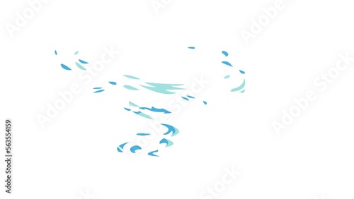 abstract cyclone effect background and 2d animation, typhoon 