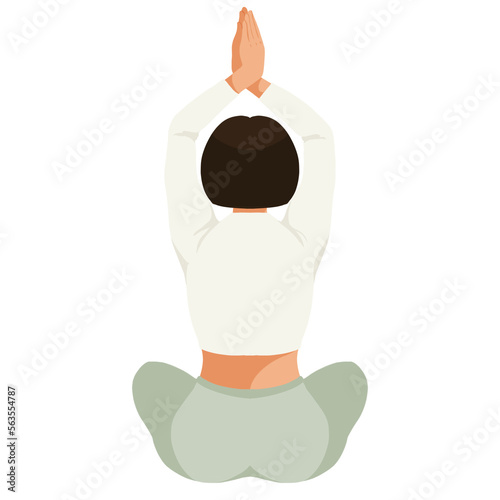 Meditation Girl clipart, Meditation Clipart, Yoga Clipart, Woman Meditate,
