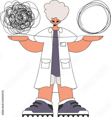 The specialist unpacks the tangle of thoughts. Help A person consumed by a sense of hopelessness and despair.